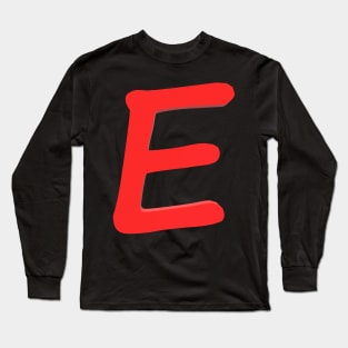 Letter E Long Sleeve T-Shirt